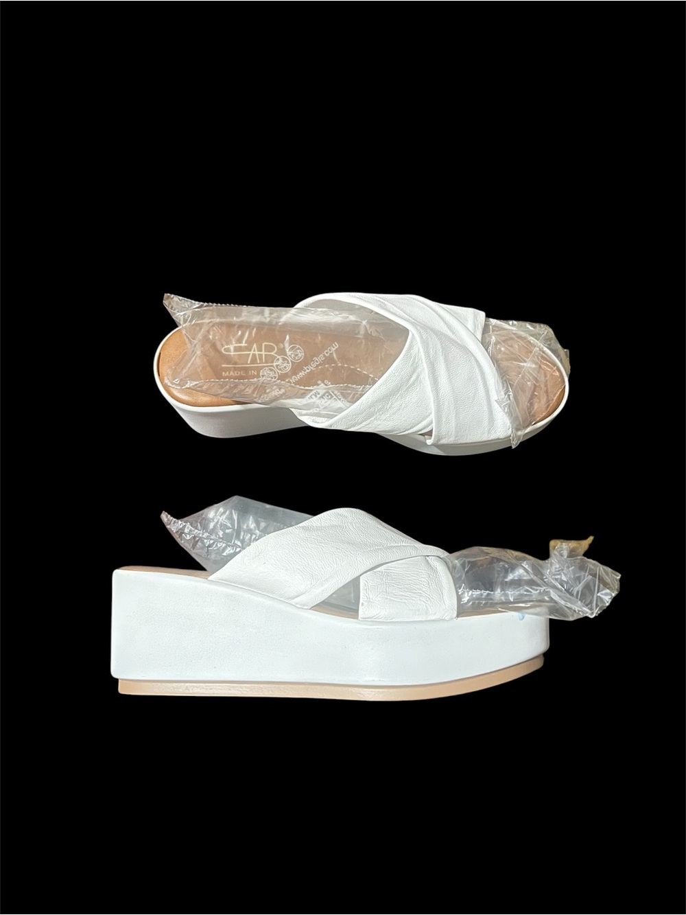 White Platform Slide Sandals - Women's Comfort Wedges
